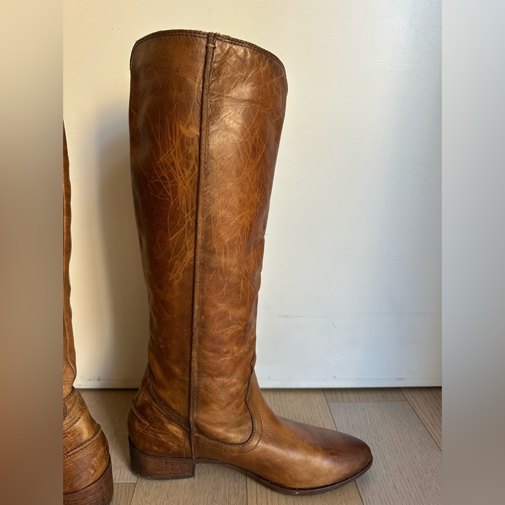 Frye Melissa Button 2 knee high riding boots size 10 - Picture 6 of 16